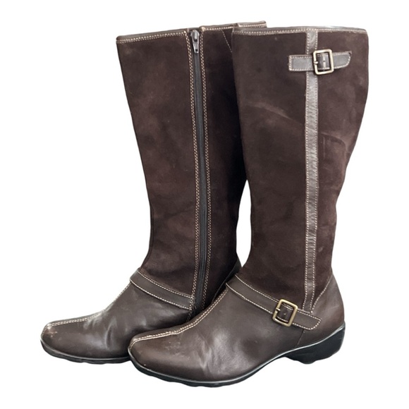Naturalizer Shoes - Naturalizer Women’s Brown Suede and Leather Jadis Boot Size 10M